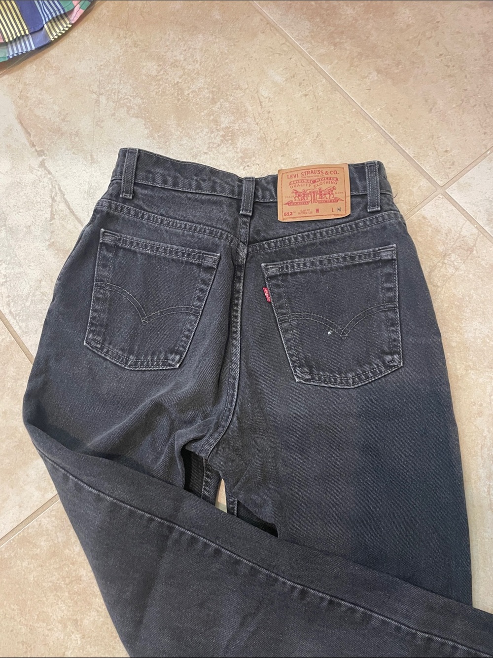 Levi's Black 512 true vintage mom Jean